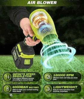4 IN 1 Cordless Powerful MultiUse Turbo Jet Air Blower - Select13