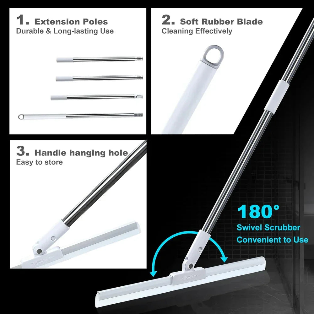 All IN 1 MOP Wiper & Broom| Adjustable & 180° Rotating - Select13