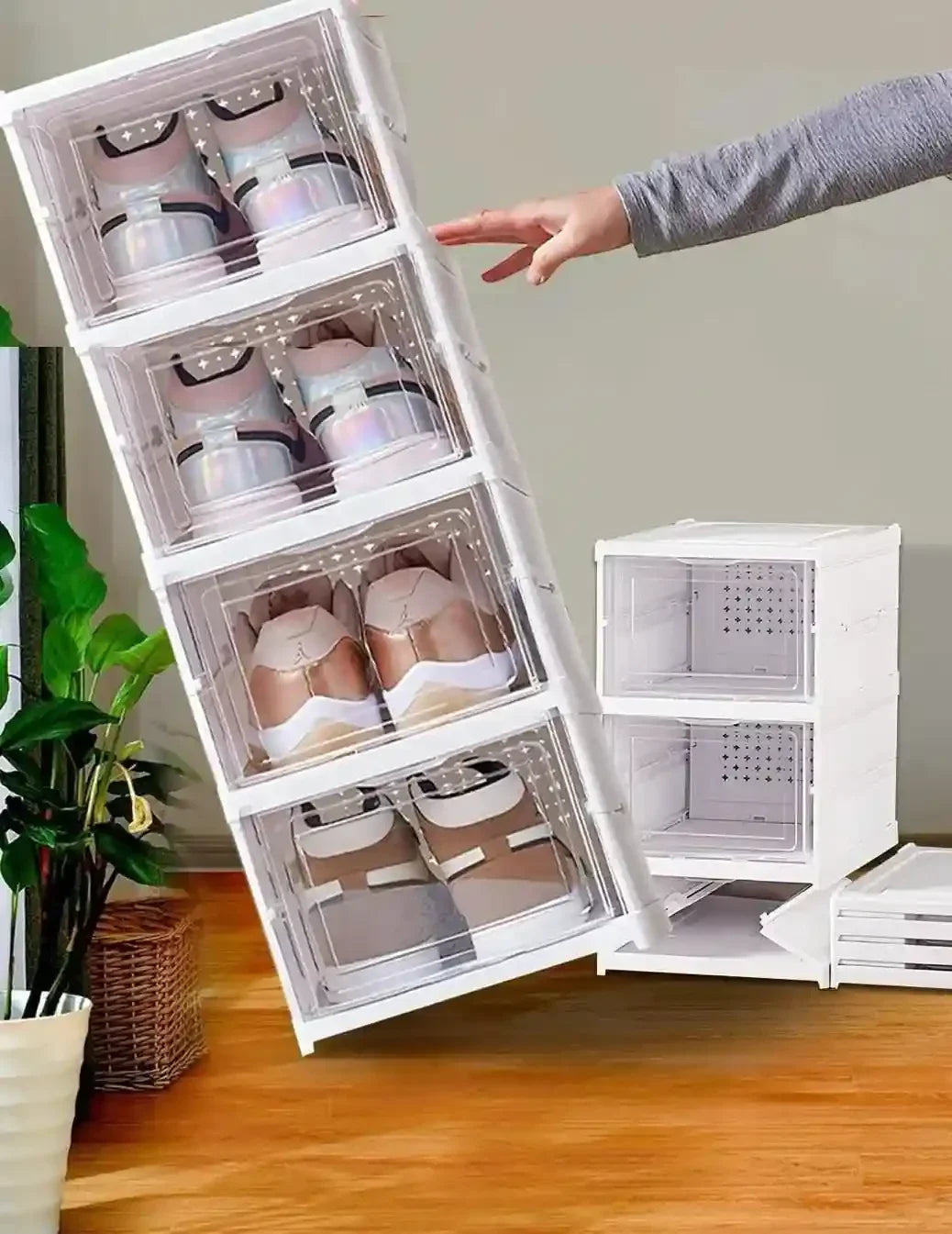 StepIN™ Smart Foldable Compact 4 Layer Shoe Rack - Select13