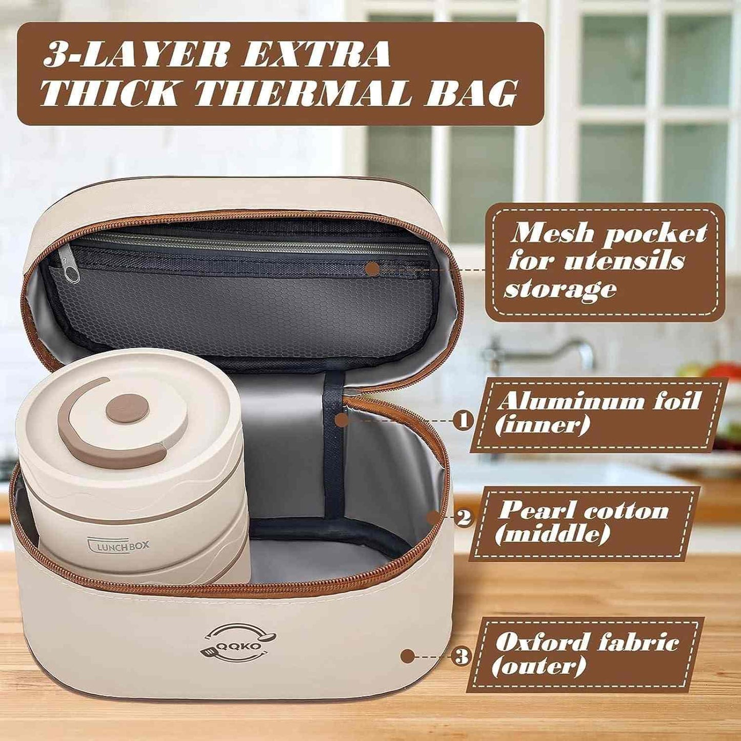 HotServ Pro Lunch Case 24x Insulated Tiffin Complete Set - Select13