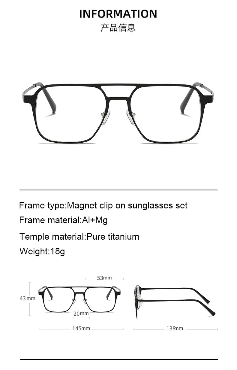 LunaFlux 6 in 1 Multiwear Retro Style Glasses