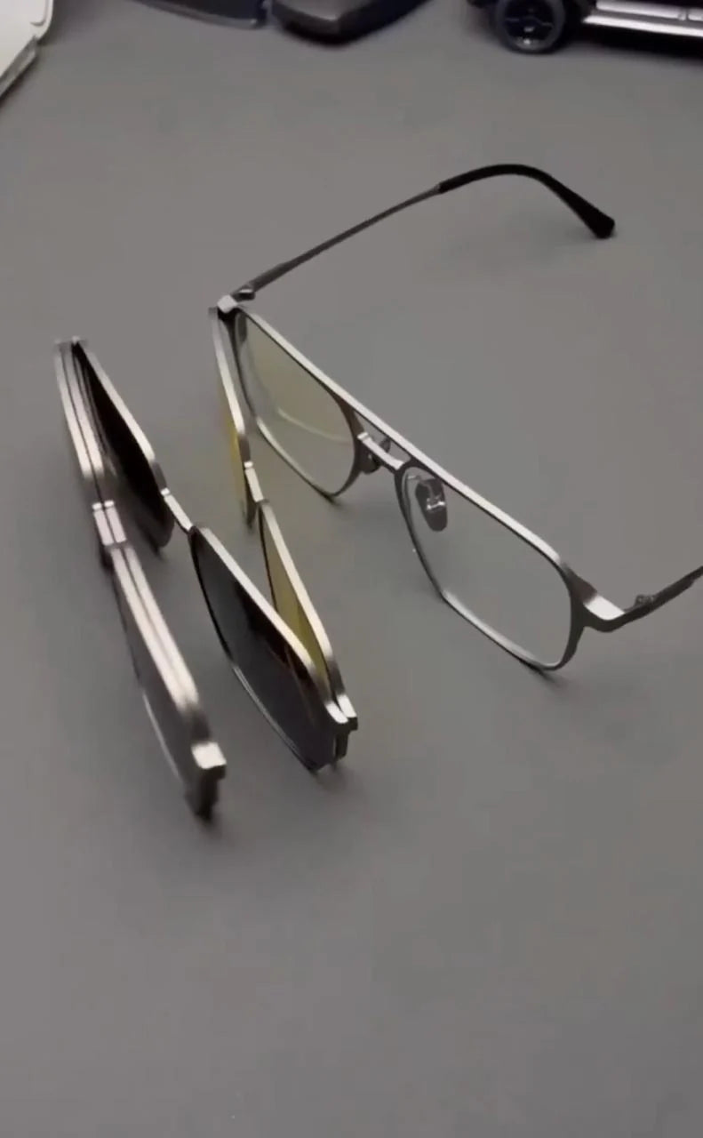 LunaFlux 6 in 1 Multiwear Retro Style Glasses